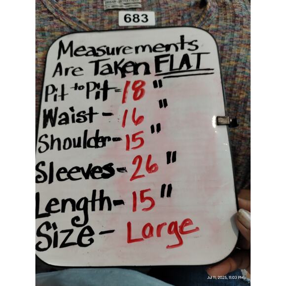 Urban Outfitters Women's Size L Ribbed Multi Color Grungecore Cropped Ashton Top - Picture 7 of 9